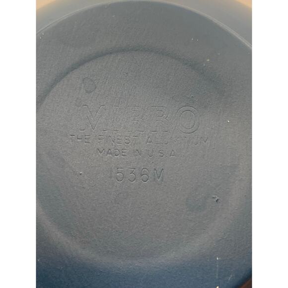 Vintage Mirro Teapot Aluminum Hand Painted Floral and Bird USA Blue with Lid - Picture 7 of 9